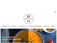 Tablet Screenshot of gastromad.dk